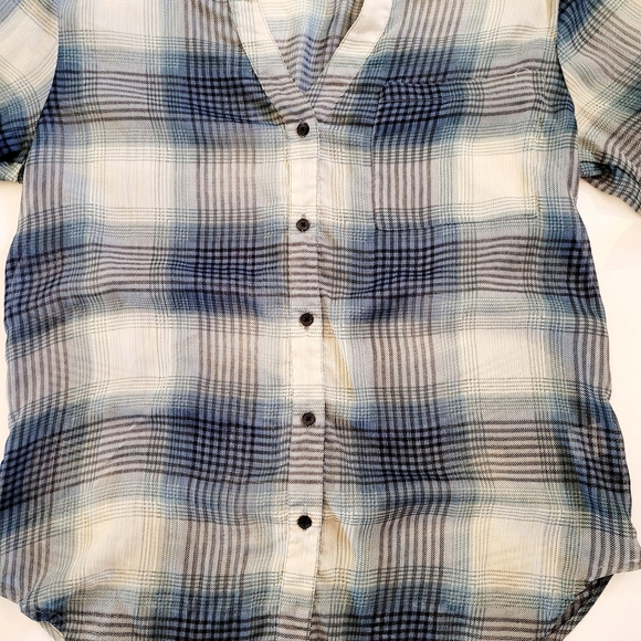 Sheer plaid longsleeve - Picture 5 of 12